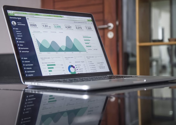 Screen showing performance charts used in company research
